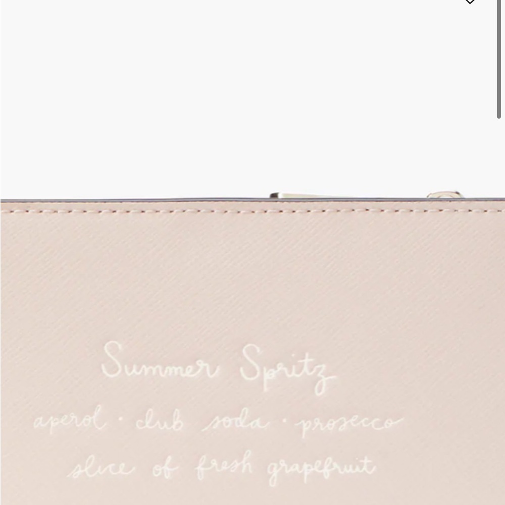 Last One! NWT Kate Spade Grapefruit Tini Embellished Small Slim Bifold Wallet - Picture 3 of 5